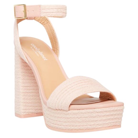 Cool Planet by Steve Madden Womens Play Pink Ankle Strap Heels size 11M - Picture 1 of 4